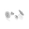 Silver Cubic Zirconia Cluster Stud Earrings - 10mm - F04145 Alternative Image