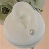 Silver Cubic Zirconia Knot Stud Earrings - 8mm - F04154 Alternative Image