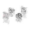 Silver Cubic Zirconia Stud Earrings - 5mm - F04178 Alternative Image