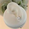 Silver Cubic Zirconia Stud Earrings - 5mm - F04178 Alternative Image
