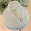 Silver Cubic Zirconia Stud Earrings - 7mm - F04179 Alternative Image