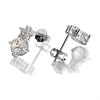 Silver Cubic Zirconia Stud Earrings - 10mm - F04180 Alternative Image