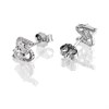 Silver Cubic Zirconia Sud Earrings - 6mm - F04181 Alternative Image
