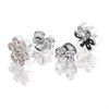 Silver Cubic Zirconia Daisy Stud Earrings - 6mm - F04182 Alternative Image