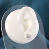 Silver Half Hoop Stud Earrings - 6mm - F04183 Alternative Image