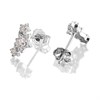 Silver Cubic Zirconia Star Stud Earrings - 20mm - F04189 Alternative Image