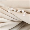 Silver CZ Marquise Stud Climber Earrings - F04216 Alternative Image
