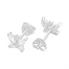 Silver CZ Butterfly Stud Earrings - F04217 Alternative Image