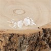 Silver Mother Of Pearl CZ Flower Stud Earrings - F04231 Alternative Image