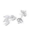 Silver Marquise CZ Trio Stud Earrings - F04232 Alternative Image