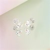 Silver Enamel Rabbit Crystal Stud Earrings- 7mm - F04233 Alternative Image