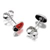 Silver Ladybird Stud Earrings - 6mm - F0424 Alternative Image