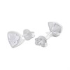 Silver Trillion CZ Stud Earrings- 7mm - F04250 Alternative Image