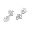 Silver Round CZ Stud Earrings - F04259 Alternative Image