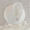 Silver Cubic Zirconia Owl Stud Earrings - 10mm - F0440 Alternative Image