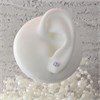 Silver Lilac Cubic Zirconia Stud Earrings - 4mm - F0493 Alternative Image