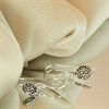 Silver Celtic Circle Drop Earrings - 6mm - F05027 Alternative Image