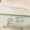 Silver Cubic Zirconia Heart Drop Earrings - F08015 Alternative Image