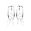 Silver Half Hoop Earrings - 12mm - F10014 Alternative Image