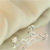 Silver Chain Link Drop Earrings - 22mm - F10119 Alternative Image