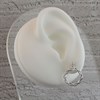Silver Cubic Zirconia Entwined Circle Stud Earrings - 20mm - F11020 Alternative Image