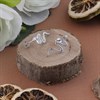 Silver Cubic Zirconia Snake Stud Earrings - 20mm - F11024 Alternative Image