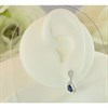 Silver Cubic Zirconia Drop Earrings - 20mm drop - F11027 Alternative Image
