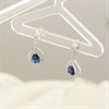 Silver Cubic Zirconia Drop Earrings - 20mm drop - F11027 Alternative Image