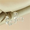 Silver Crystal Drop Earrings - 12mm - F11034 Alternative Image