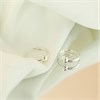 Silver Tube Hoop And Bead Earrings -13mm - F13023 Alternative Image