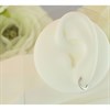 Silver Cubic Zirconia Huggie Earrings -10mm - F13024 Alternative Image