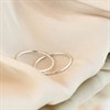 Silver Hinged Hoop Earrings - 15mm - F13026 Alternative Image