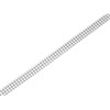 Silver Three Row Cubic Zirconia Tennis Bracelet - 7.5in - F14146 Alternative Image