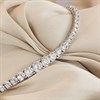 Silver Graduated Cubic Zirconia Line Bracelet - F14194 Alternative Image