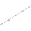 Silver Cubic Zirconia Disc Bracelet - 7.5in - F1495 Alternative Image