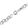 Silver Hearts Bracelet - 7in - F1574 Alternative Image