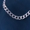 Silver Engraved Link Curb Bracelet- 7.5" - F1607 Alternative Image