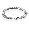 Silver 9mm Wide Curb Bracelet - 8in - F1640 Alternative Image