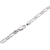 Silver 4mm Wide Figaro Bracelet - 7in - F1667 Alternative Image