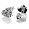 Silver Crystal Heart Necklace And Earring Gift Set - F3184 Alternative Image