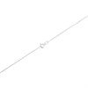 Silver Cubic Zirconia Halo Cluster Necklace - F33003 Alternative Image