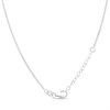 Silver Twisted Circles Necklace - F33034 Alternative Image