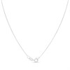 Silver Cubic Zirconia Swirl Circle Pendant -14mm - F33035 Alternative Image