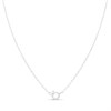 Silver C.Z. Heart Necklace - F33036 Alternative Image