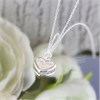 Silver C.Z. Heart Necklace - F33036 Alternative Image