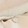 Silver Heart C.Z. Necklace - F33043 Alternative Image