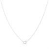 Silver Large Pink Heart C.Z. Necklace - F33044 Alternative Image