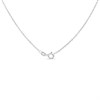 Silver Mixed Amber Ombre Bar Necklace - F34101 Alternative Image