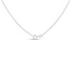 Silver Amber Teardrop Necklace - F34102 Alternative Image