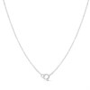 Silver Pastel CZ Open Heart  Necklace - F34123 Alternative Image